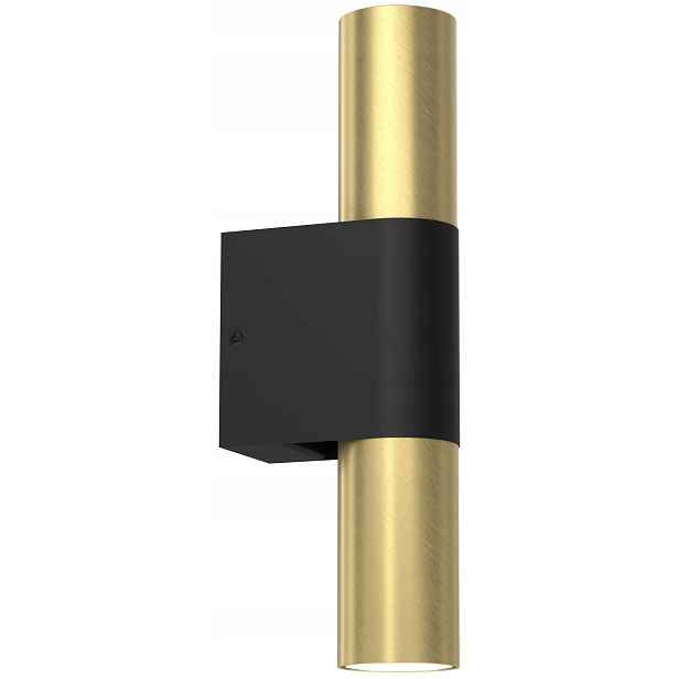 Nástěnné svítidlo Wall Černé Zlaté 2xGU10 L pro glamour