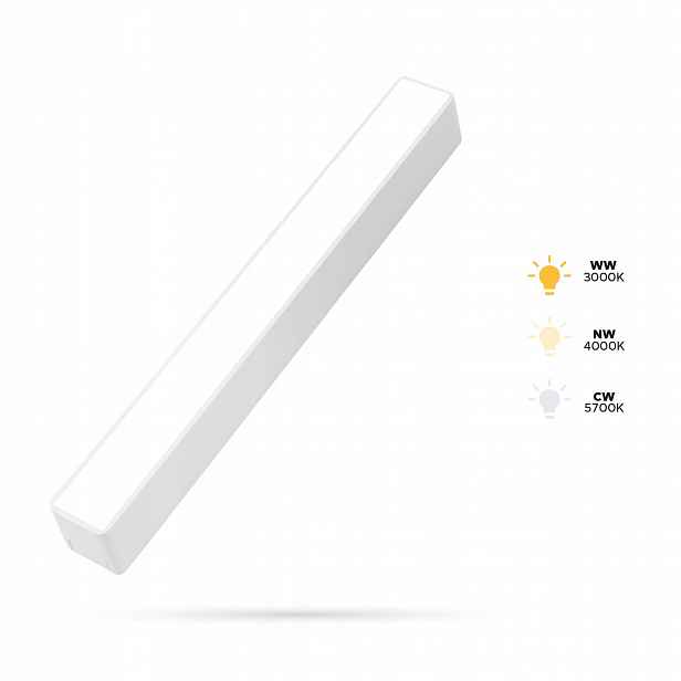 Reflektor Bílý Lineární Long 10W Slim Track FiberFLEX 48VDC 3CCT 3/4/6K