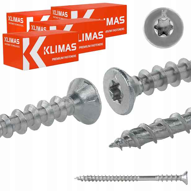 Šrouby pro vyrovnávání latí 6x100 mm 400 ks distanční Torx Klimas Wkss