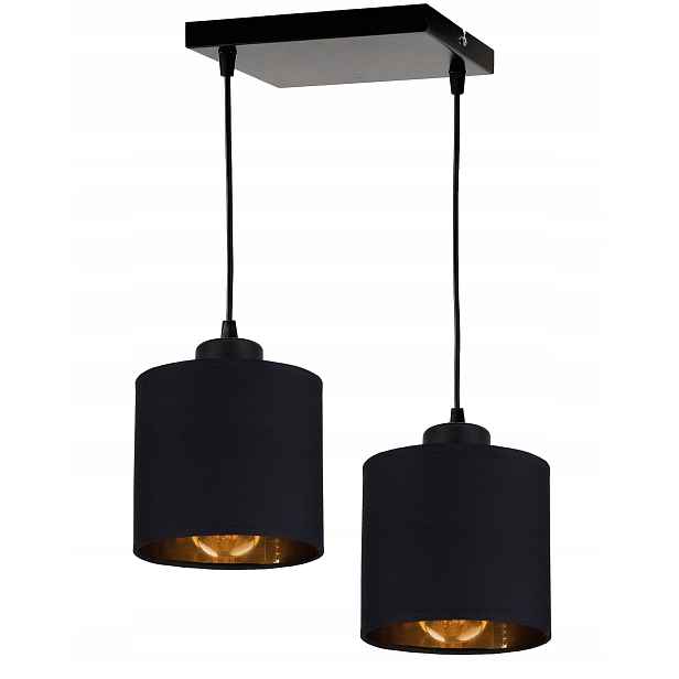 Závěsná Lampa Zwis lustr sufiová Abażur zlatá 2