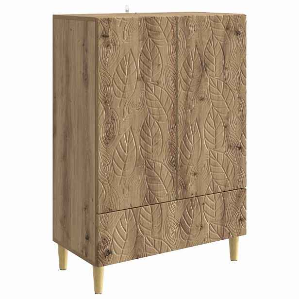 vidaXL Servírovací skříň Dub artisan 66 x 34,5 x 95 cm