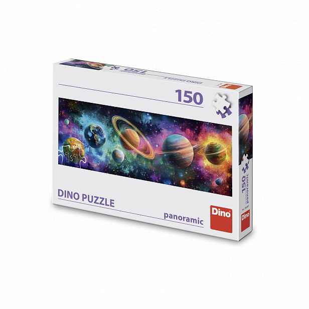 Dino Puzzle Barevné planety150 dílků panoramic