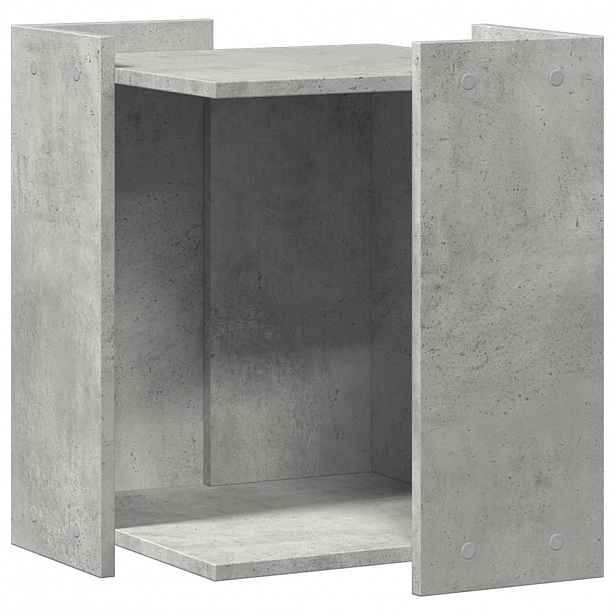 vidaXL Enclosure pro kočičí záchod Betonově šedá 42 x 42 x 51 cm