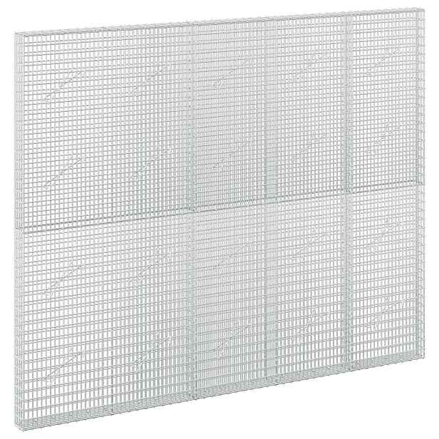 vidaXL Gabion s drátem 5 mm a síťkou 5x2,5 cm 250x10x200 cm