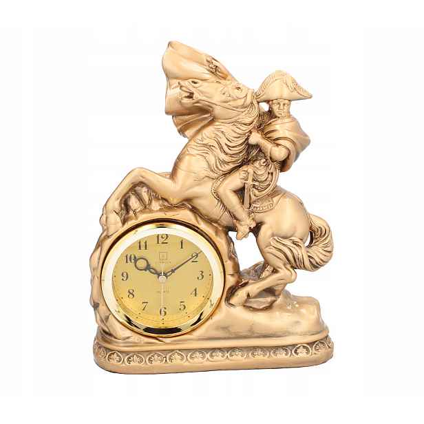 Livello Stojící keramický krbový časovač Retro Zlatý 27 cm velký Napoleon