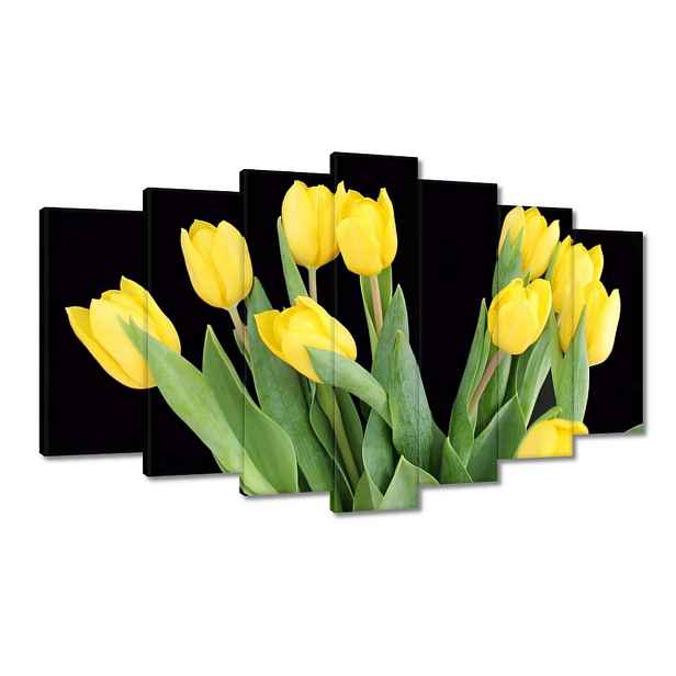 Obrazy 140x80 Žluté tulipány