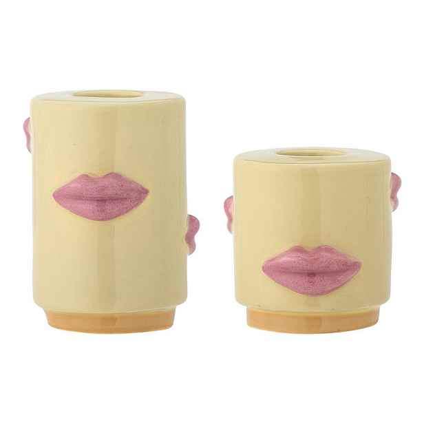 Kameninové svícny v sadě 2 ks Sassy – Bloomingville