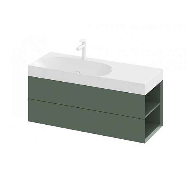 Skříňka pod umyvadlo bez umyvadla Ravak Lite 120x43x45 cm grey green X000001894
