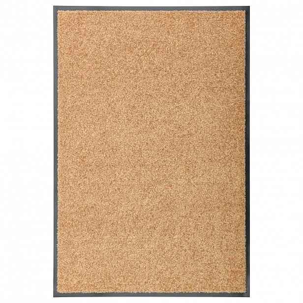 vidaXL Rohožka pratelná krémová 60 x 90 cm