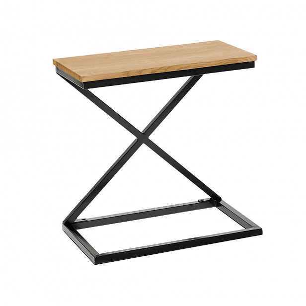 Příruční stolek APIA MDF / kov Tempo Kondela Dub