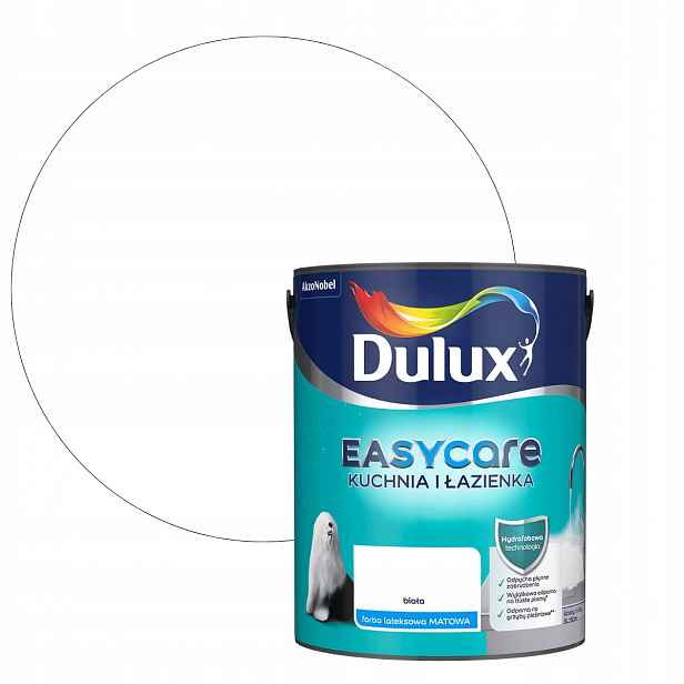 Dulux Easycare Kuchyně Koupelna 5 L Bílá Matná