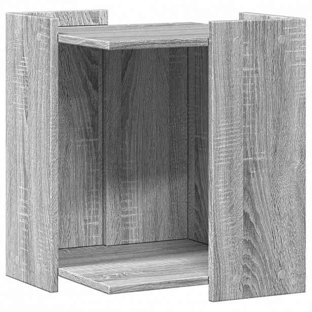 vidaXL Enclosure pro kočičí záchod Šedý Sonoma 42 x 42 x 51 cm