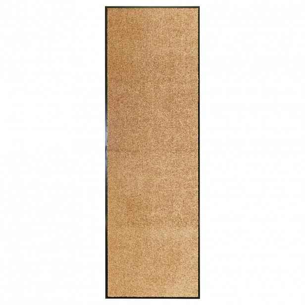 vidaXL Rohožka pratelná krémová 60 x 180 cm