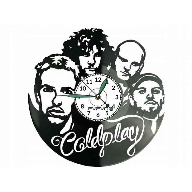 Coldplay Dárek Originální dekorace do domu Hodiny z vinylové desky