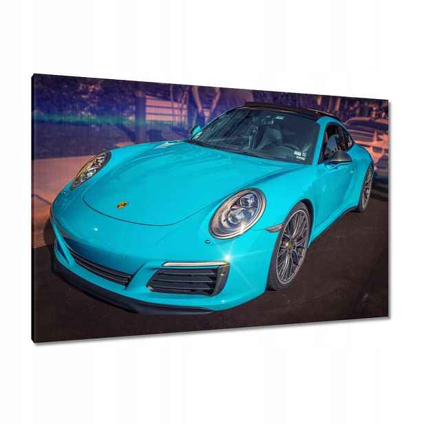 Obrazy 120x80 Tyrkysové Porsche Tyrkysové