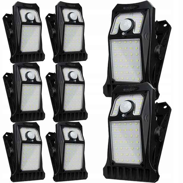 8 x Solární Led nástěnné svítidlo do zahrady senzor pohybu soumraku