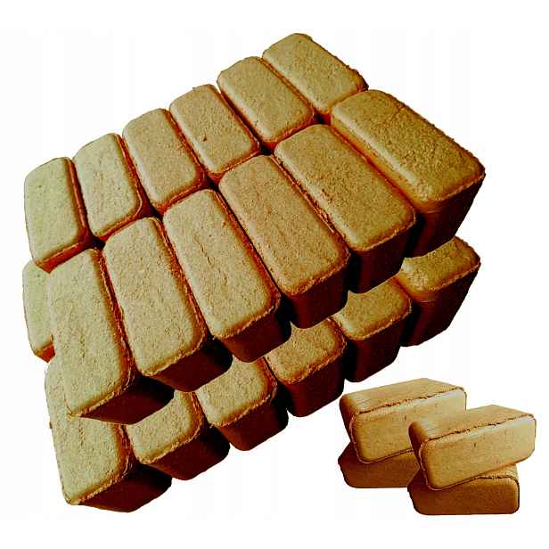 Briketa z dřevěných pilin Dubový listnatý opál 24 kostek 24 kg Transwood