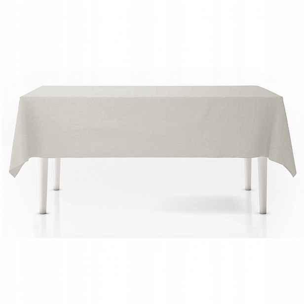 Obdélníkový ubrus Polyester Bavlna 140x220 cm béžový