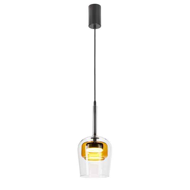 Skleněná závěsná lampa Glaxi