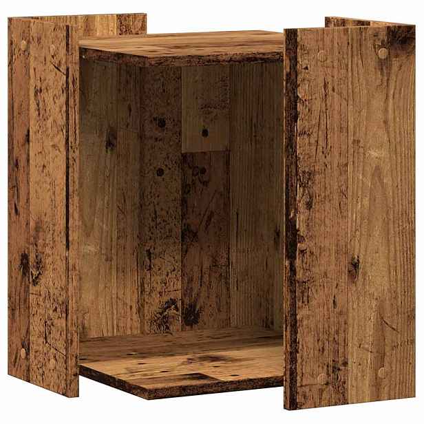 vidaXL Enclosure pro kočičí záchod Staré dřevo 42 x 42 x 51 cm