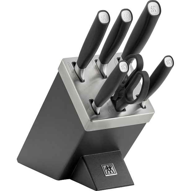 Zwilling Samoostřicí blok s noži All * Star, stříbrné logo, 7 ks, černý 1022760