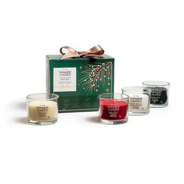 Dárková sada 4 mini vánočních svíček Yankee Candle