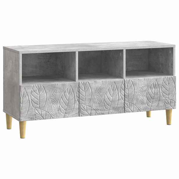 vidaXL Televizní skříň 102 x 34,5 x 50 cm Betonově šedá