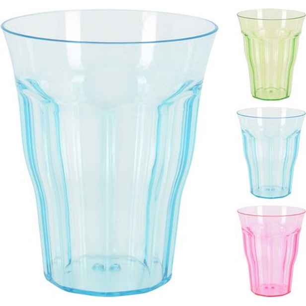 kelímek 1ks 300ml, 9x10,6cm, mix barev, plast