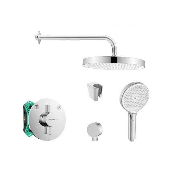 SANITINO - Sprchový set s baterií a tělesem pod omítku Hansgrohe, příslušenství kielle, chrom SANI21HKK004