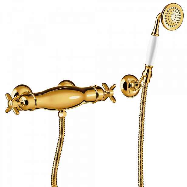Tres TRES-CLASIC 24216409OR Termostatická sprchová baterie - Zlato 24K