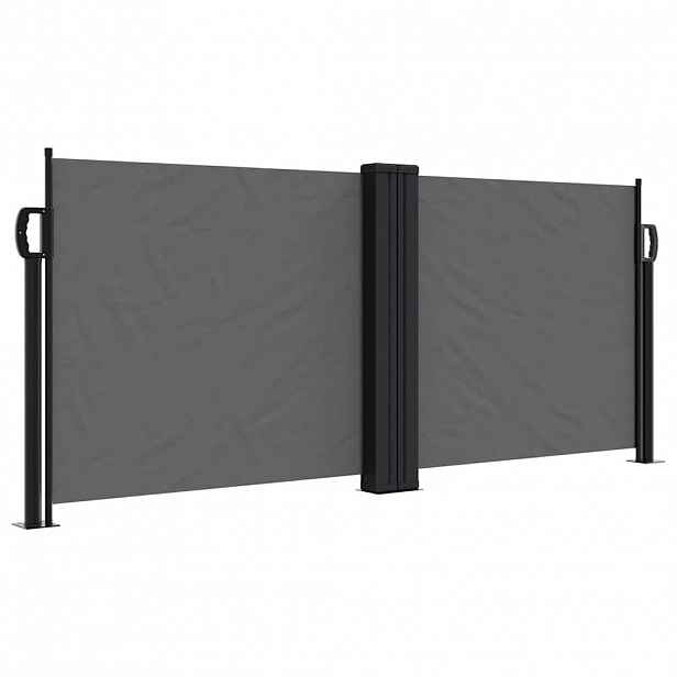 vidaXL Zatahovací boční markýza antracitová 100 x 600 cm