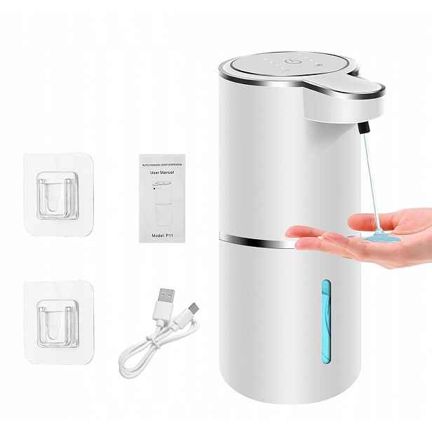 Automatický bezdotykový dávkovač tekutého mýdla a šamponu 500 ml dávkovač