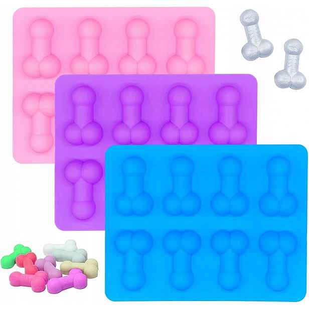 Mini forma na ledové kostky, 3 kusy, silikonová forma na ledové kostky