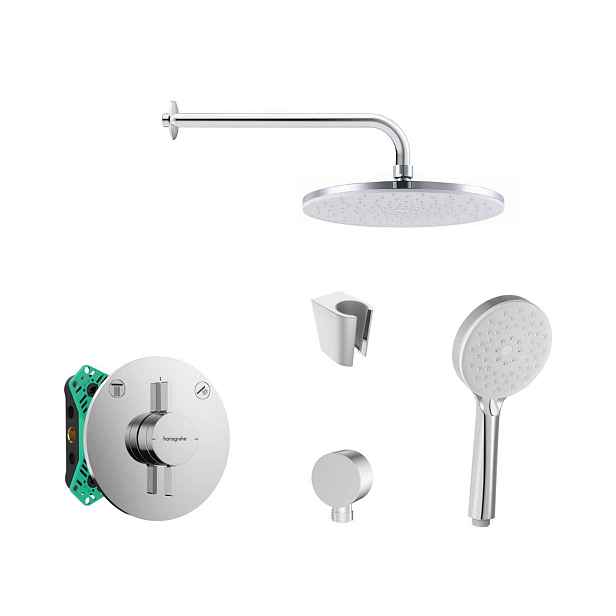 SANITINO - Sprchový set s baterií a tělesem pod omítku Hansgrohe, příslušenství kielle, chrom SANI21HKK005