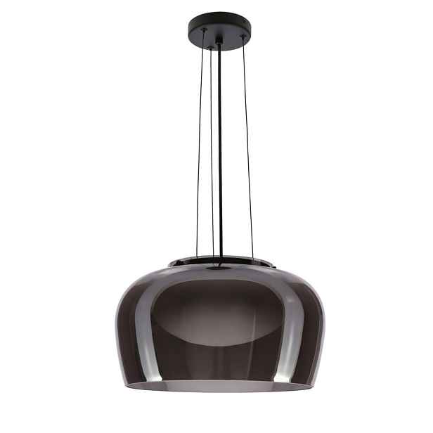 Skleněná lampa s kouřovým stínidlem Insieme 38