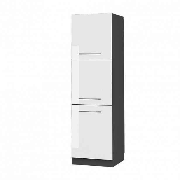 Vicco VYSOKÁ SKŘÍŇ Fame-Line, Bílá vysoký lesk/Antracit, 60 cm