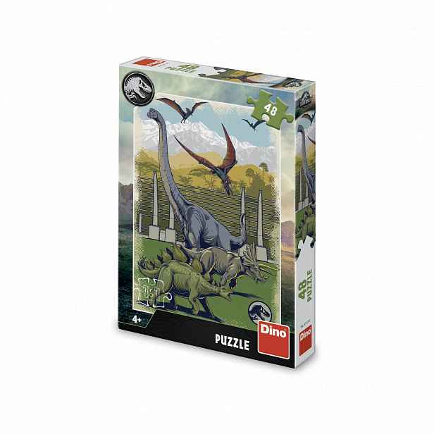 Dino Puzzle Jurský Svět 48 dílků