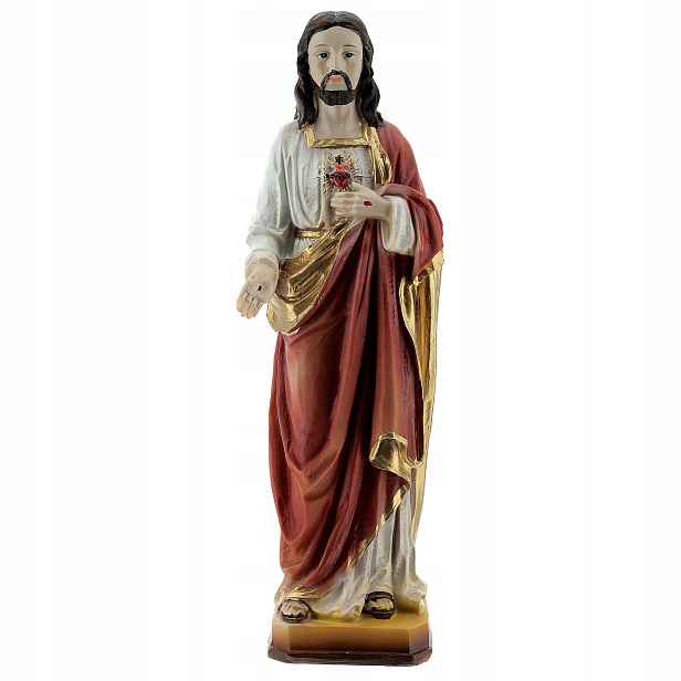 Figurka Nejsvětější srdce Pána Ježíše Krista 20,4 cm vysoká