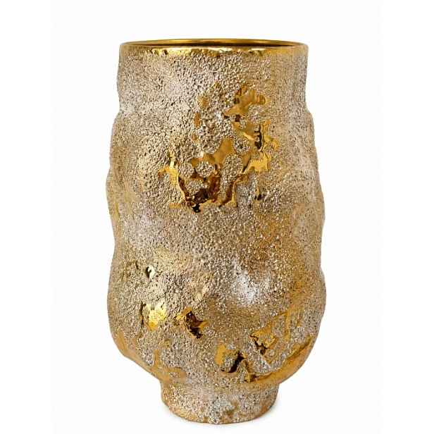 Květináč na květiny zlatý Antique Gold 15 × 25 cm