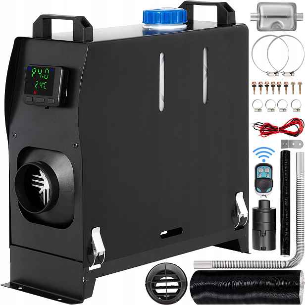 Ohřívač vzduchu na pohonný olej 12V s LCD a dálkovým ovládáním 8 kW