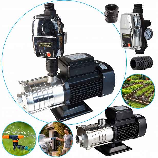 Robustní Vícestupňová Pumpa S Regulačním Automatem 550 W 70 L/min, Suchý Chod