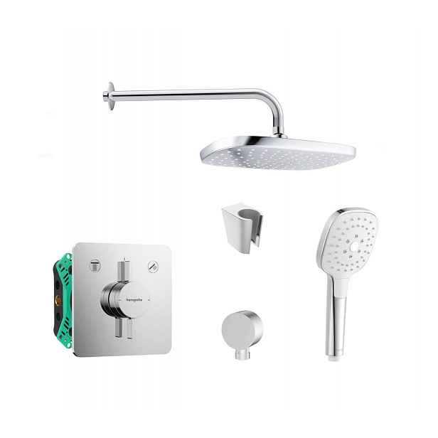 SANITINO - Sprchový set s baterií a tělesem pod omítku Hansgrohe, příslušenství kielle, chrom SANI21HKK006