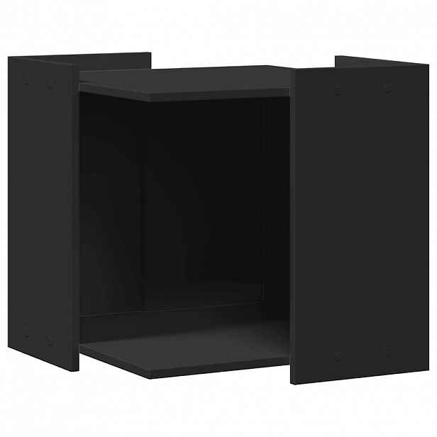 vidaXL Enclosure pro kočičí záchod Černá 53 x 53 x 51 cm