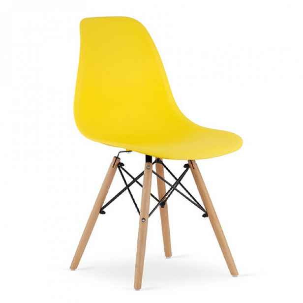 Židle OSAKA - buk/žlutá