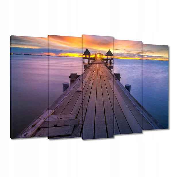 Obrazy 150x95 Most při západu slunce