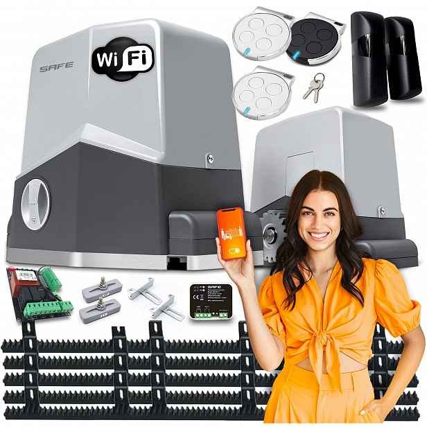 Set Pohon Pro Posuvnou Bránu Pohon dálkové ovládání 600 kg Wifi automatová lišta