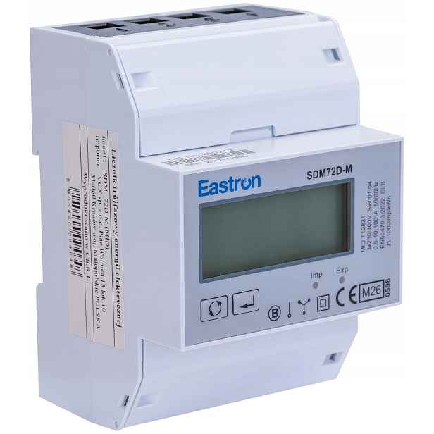 Třífázový elektroměr Sdm 72 DM MID Modbus
