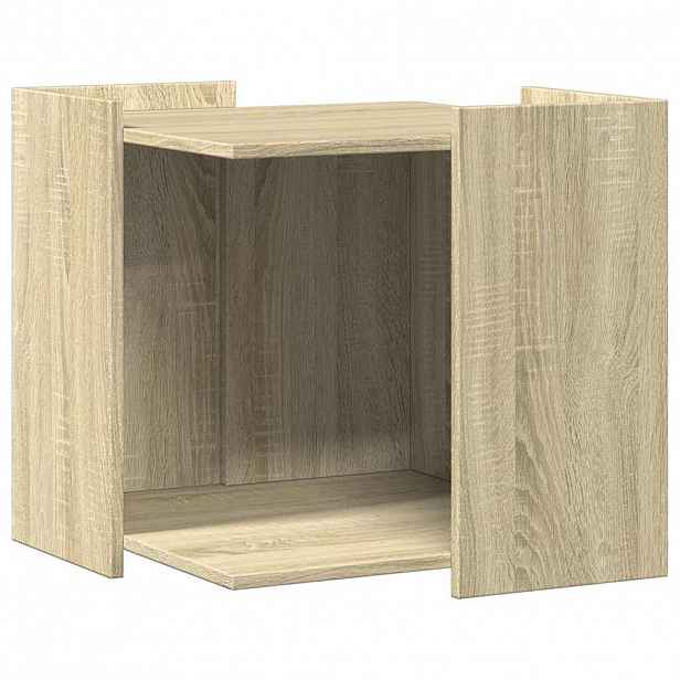 vidaXL Enclosure pro kočičí záchod Dub sonoma 53 x 53 x 51 cm