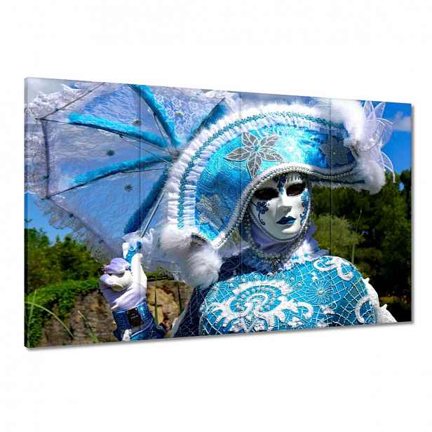 Obrazy 120x80 Modrá maska Karneval