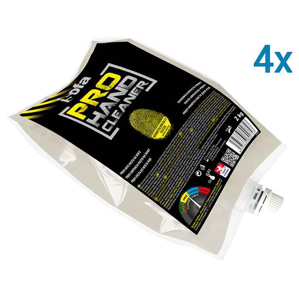 ISOFA PRO Profi mycí pasta na ruce 4 x 2kg, GROUP - náhradní náplň (žlutá)